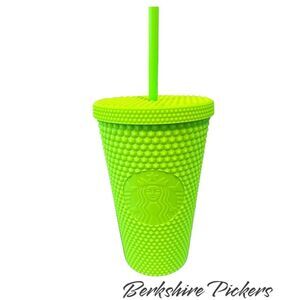 Starbucks‎ 2021 Neon Lime Green Studded Tumbler 16oz Cold Cup